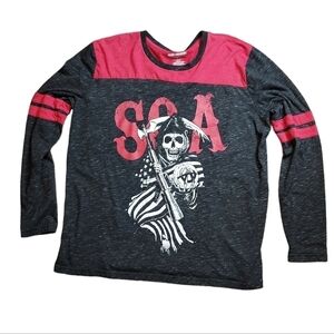 SOA Reaper XL 2016 shirt  L/S Red and Black